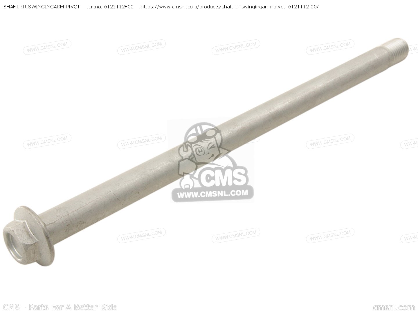 6121112F00: Shaft,rr Swingingarm Pivot Suzuki - Buy The 61211-12F00 At ...