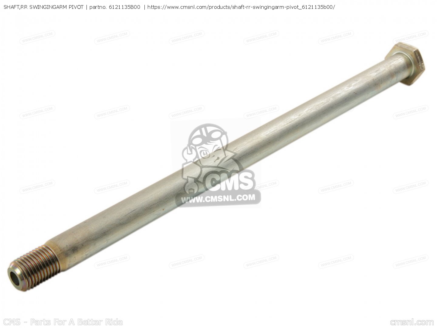 6121135B00: Shaft,rr Swingingarm Pivot Suzuki - Buy The 61211-35B00 At ...