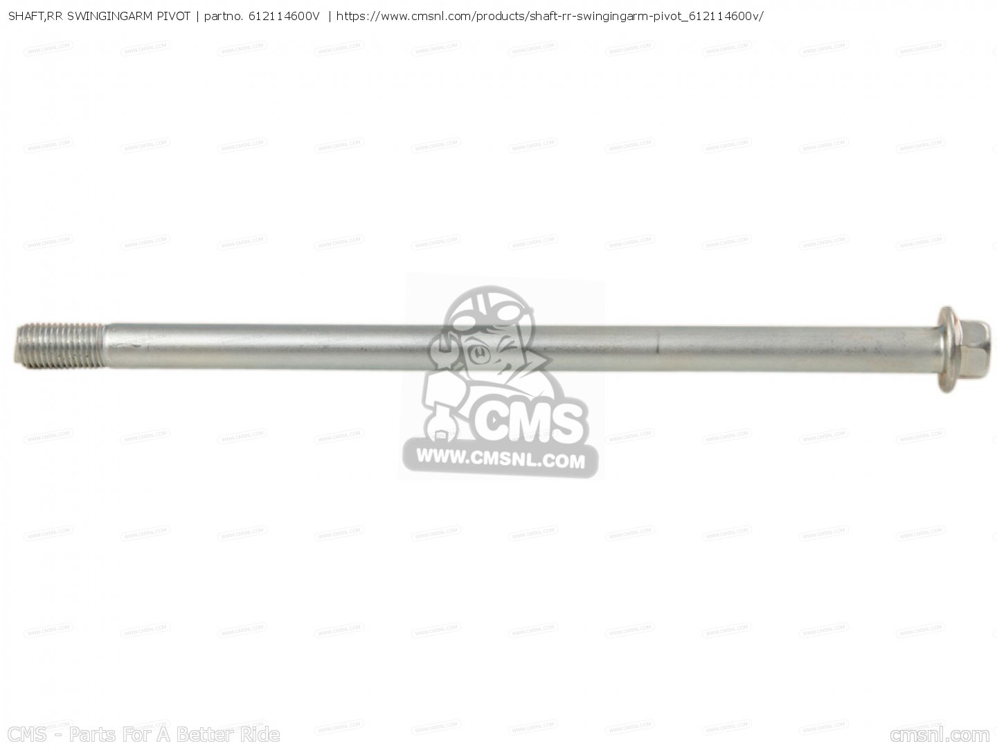 612114600V: Shaft,rr Swingingarm Pivot Suzuki - Buy The 61211-4600V At ...