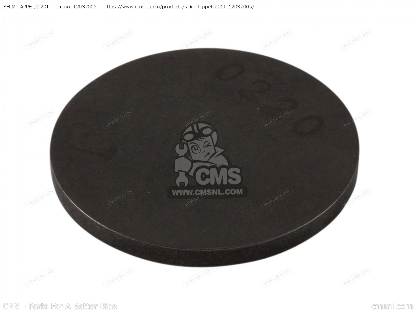 SHIMTAPPET,2.20T for KZ1100D1 SPECTRE 1982 USA CANADA order at CMSNL