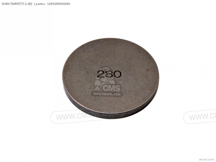 Suzuki SHIM,TAPPET(T:2.80) 1289245000280 Suzuki SHIM,TAPPET(T:2.80) 1289245000280