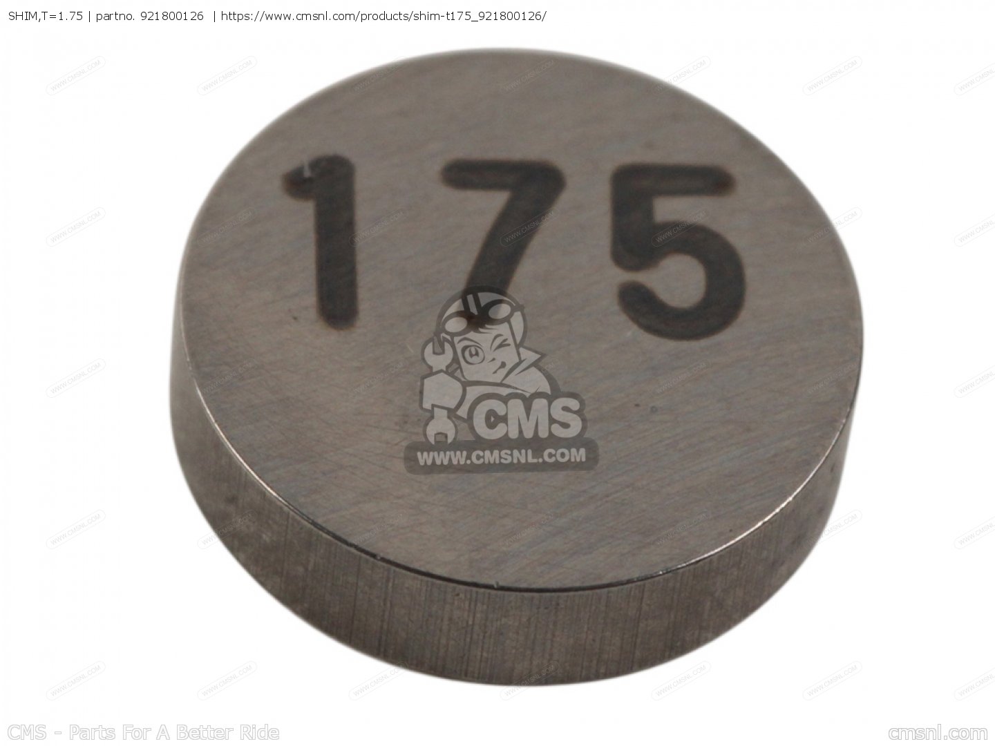 921800126: SHIM,T=1.75 Kawasaki - buy the 92180-0126 at CMSNL