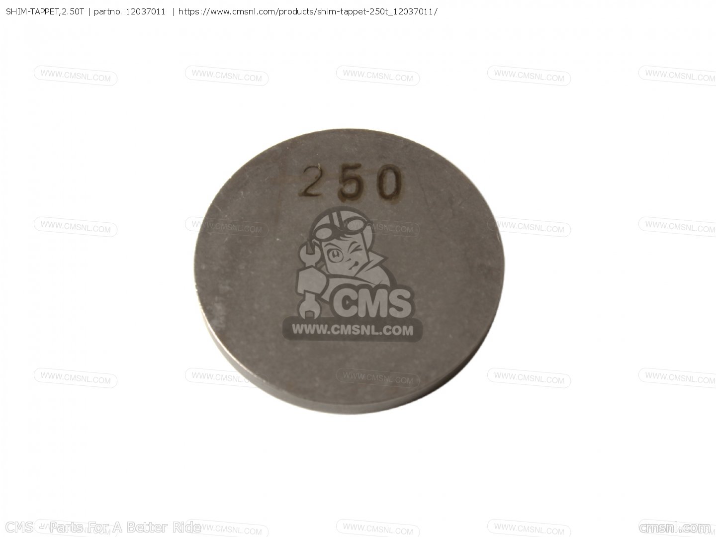 12037011：SHIM,T=2.50 Kawasaki - CMSNLで12037-011を購入する。