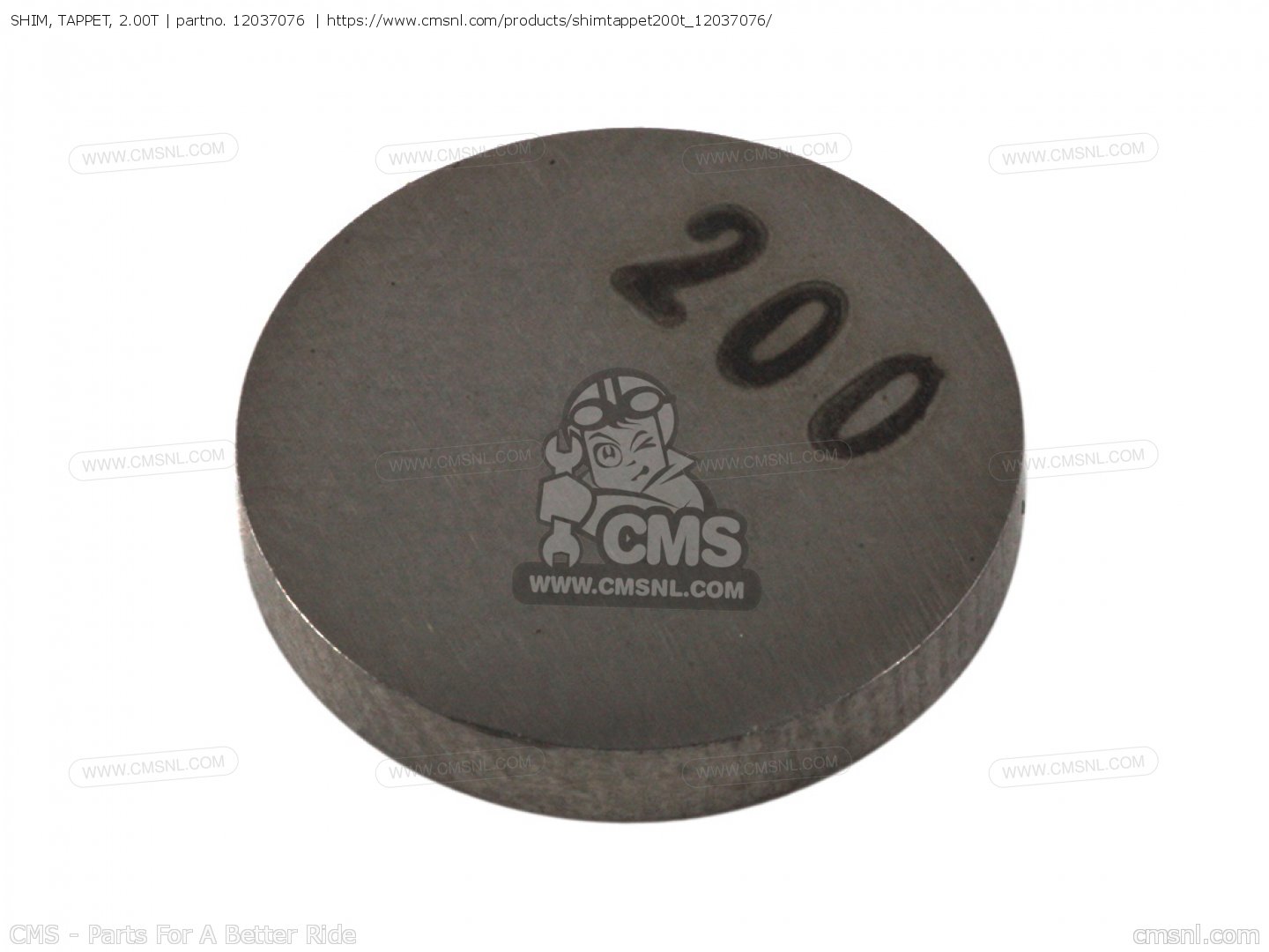 12037076 Shim, Tappet, 2.00t Kawasaki buy the 12037076 at CMSNL