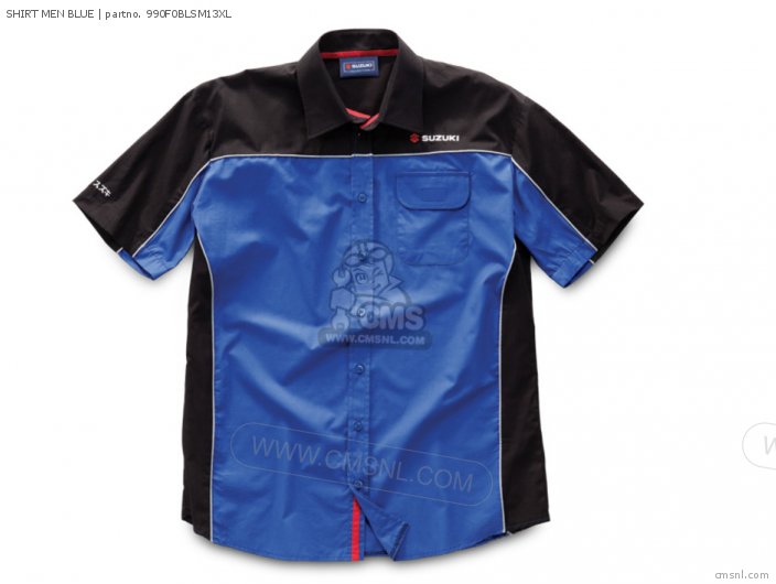 Suzuki SHIRT MEN BLUE 990F0BLSM13XL