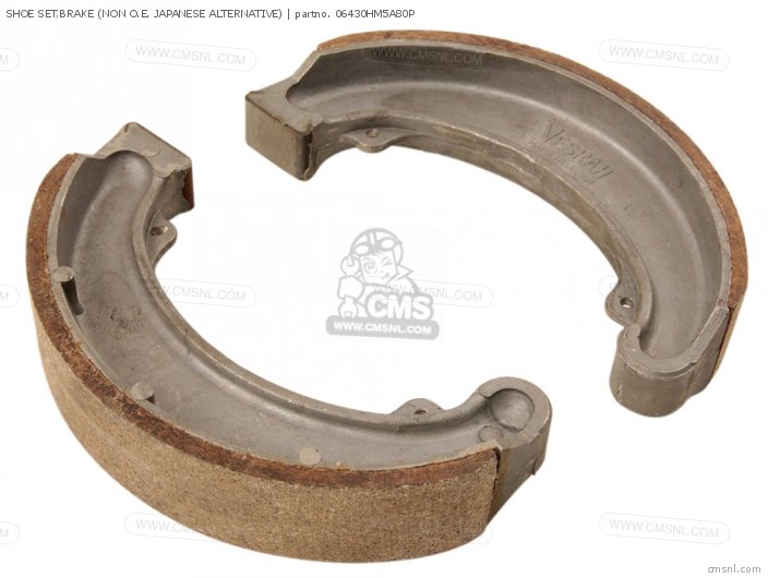 Honda SHOE SET,BRAKE (NAS) (NON O.E. JAPANESE ALTERNATIVE) 06430HM5A80P