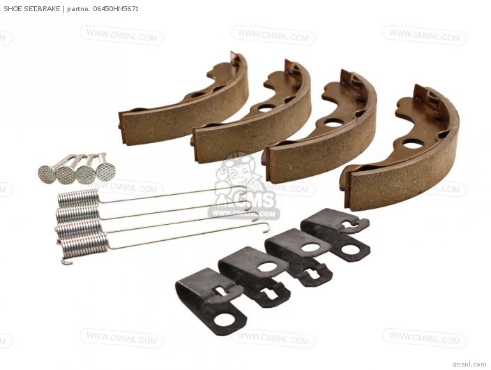 06450HN5671 Shoe Set,brake (nas) Honda buy the 06450HN5671 at CMSNL