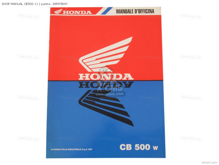 Honda SHOP MANUAL CB500 11 69MY500Y