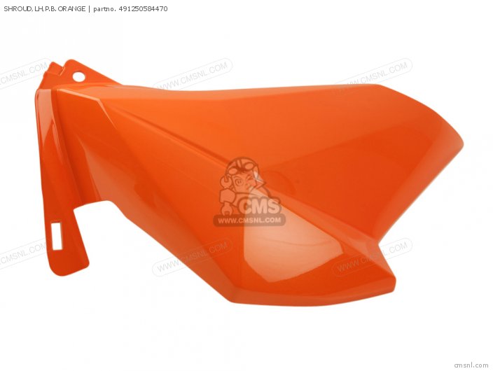 Kawasaki SHROUD,LH,P.B.ORANGE 491250584470