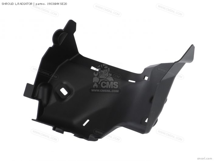 19036MKSE20: SHROUD L,RADIATOR Honda - buy the 19036-MKS-E20 at CMSNL