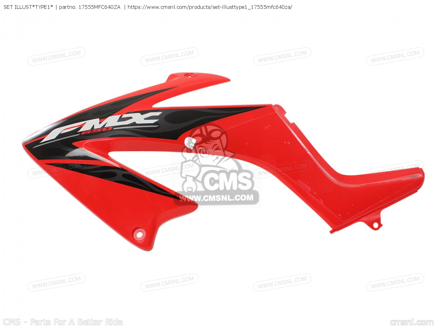 17555MFC640ZA: SHROUD SET, L. (WL) Honda - buy the 17555-MFC-640ZA at CMSNL