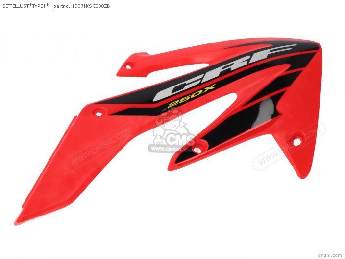 Honda SHROUD SET, R. RADIA 19071KSC000ZB Honda SHROUD SET, R. RADIA 19071KSC000ZB