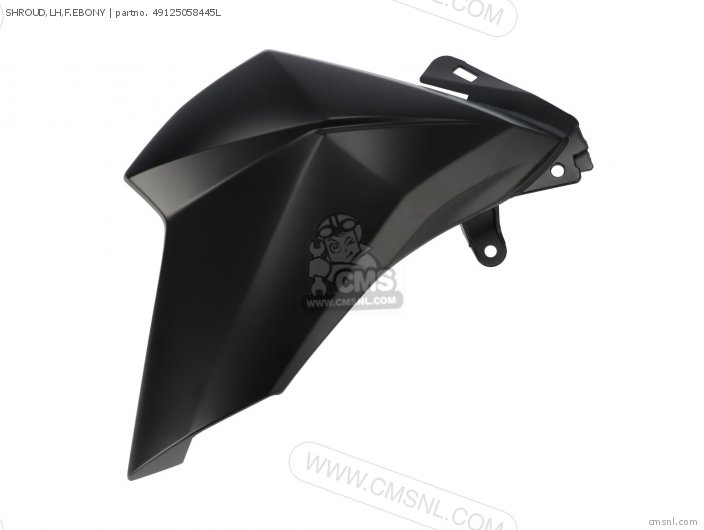 491250584660: SHROUD,LH,M.S.BLACK Kawasaki - buy the 49125-0584
