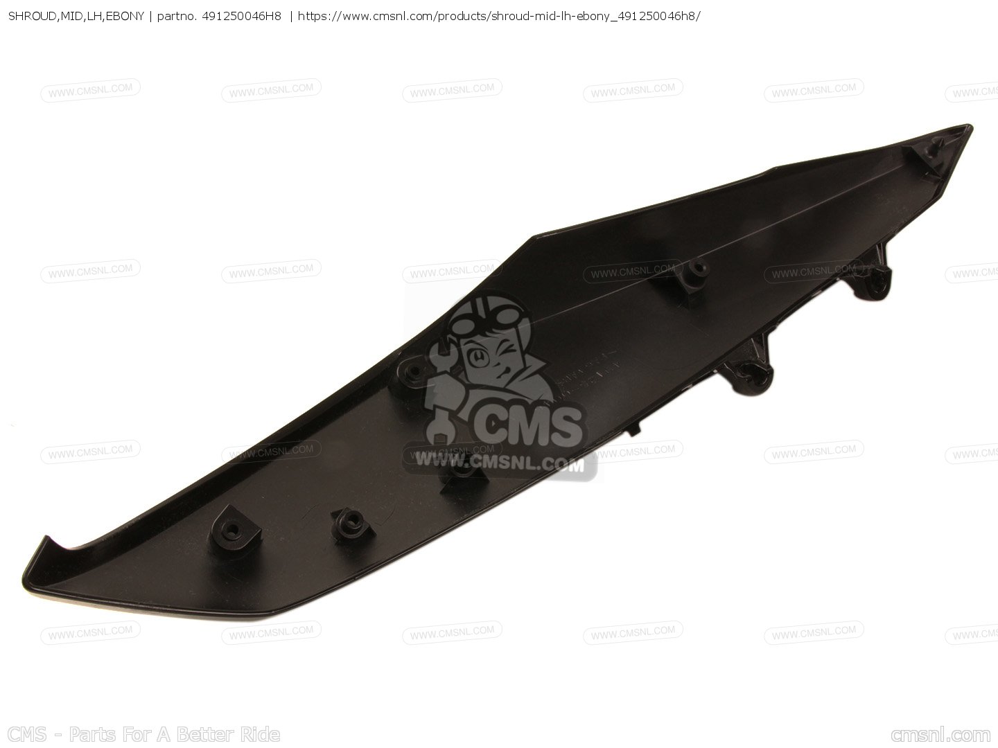 Kawasaki 49125 - 0048 - H8 - Shroud, Lwr, Lh, Ebony - Adept