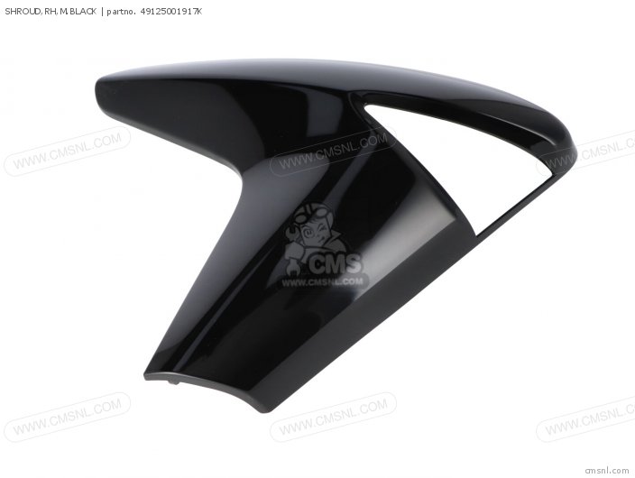 491250037H8: SHROUD,RH,EBONY Kawasaki - buy the 49125-0037