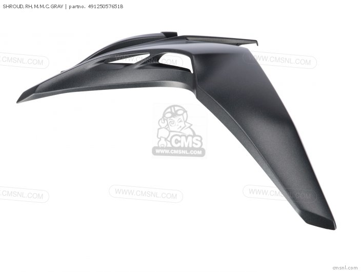 ふくしま 491250576660: SHROUD,RH,M.S.BLACK Kawasaki - buy the 49125-0576