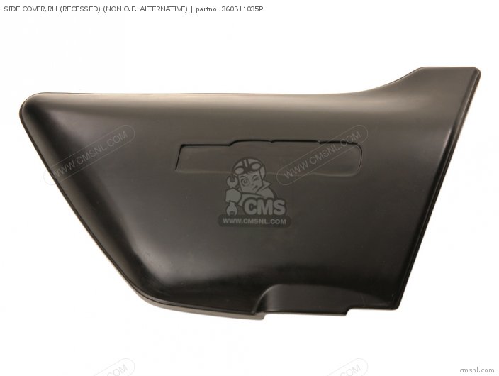 Kawasaki SIDE COVER,RH (RECESSED) (NON O.E. ALTERNATIVE) 360B11035P