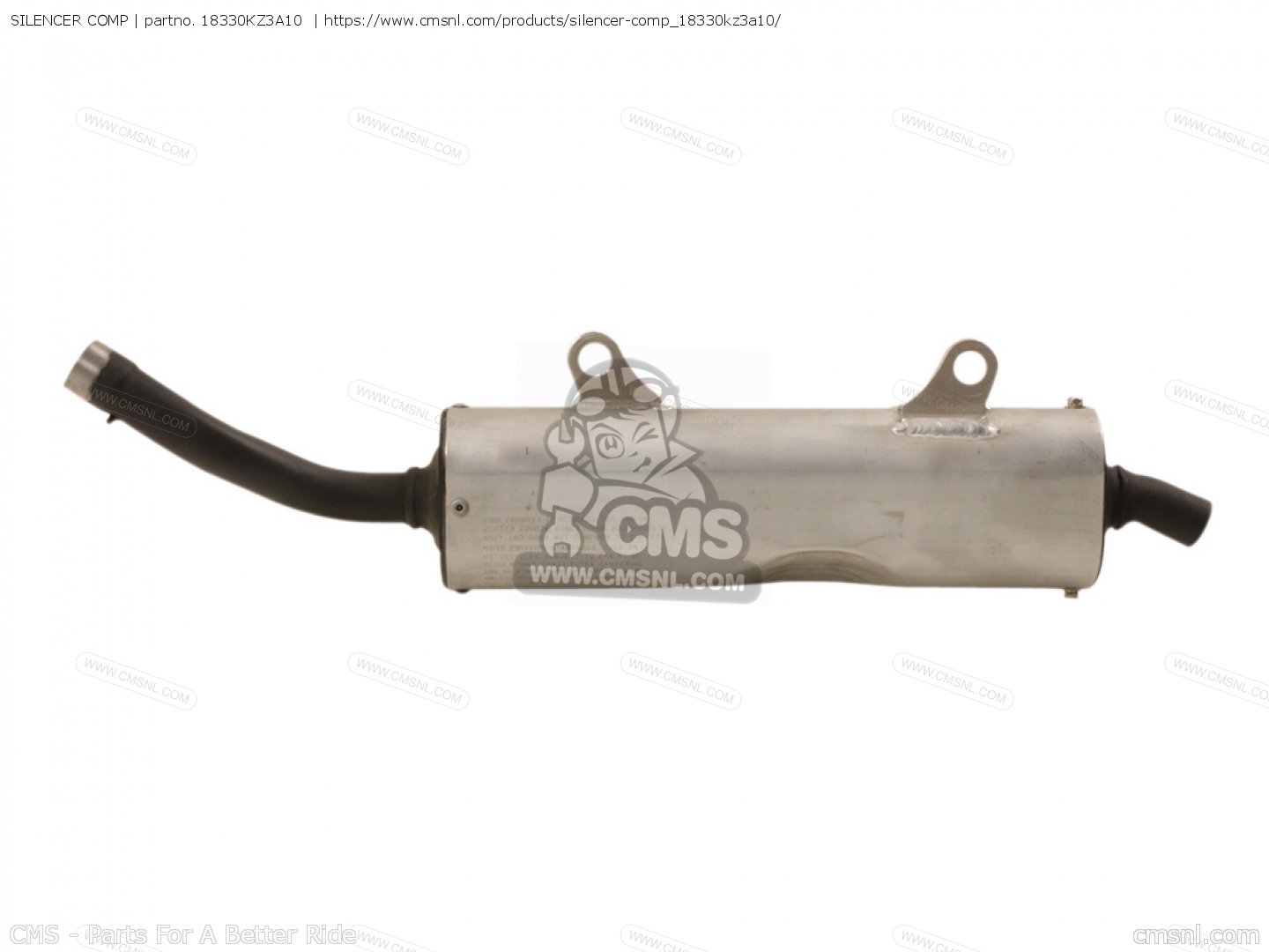 SILENCER COMP for CR250R ELSINORE 1995 (S) USA - order at CMSNL