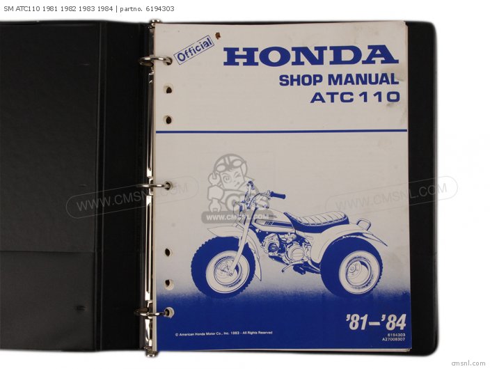 Honda SM ATC110 1981 1982 1983 1984 6194303