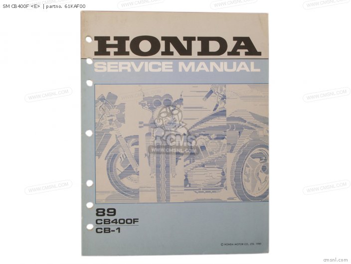 Honda SM CB400F E 61KAF00