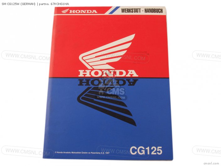 Honda SM CG125W (GERMAN) 67KCHG1HA