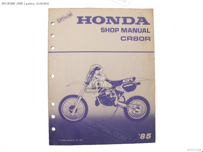 Honda SM CR80R 1985 61GC402