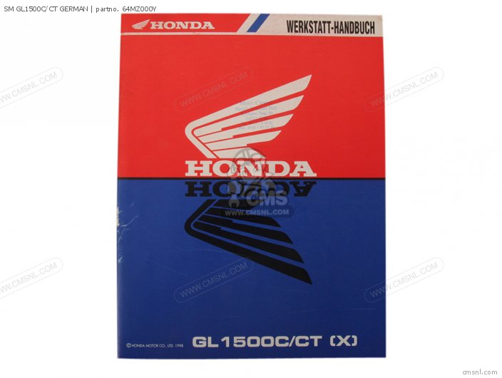 Honda SM GL1500C/CT GERMAN 64MZ000Y