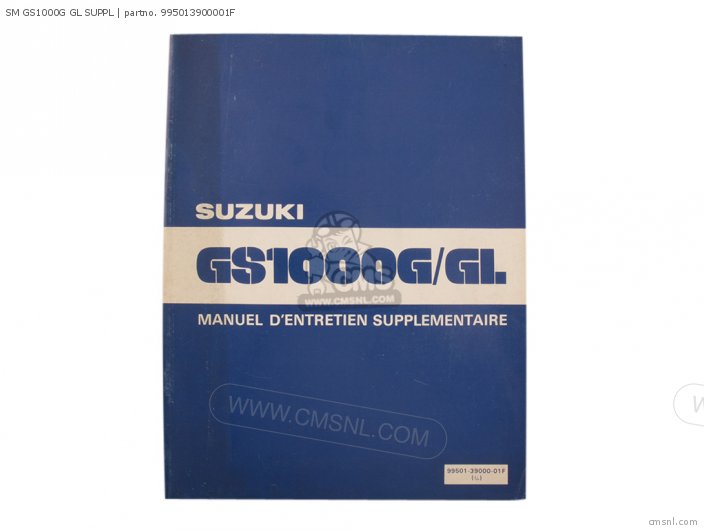 Suzuki SM GS1000G GL SUPPL 995013900001F