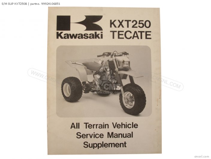 Kawasaki S/M SUP KXT250B 99924106851