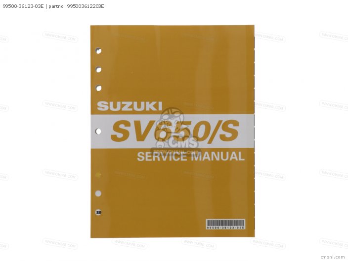 Suzuki S.M. SV650/S 2003-2009 995003612203E