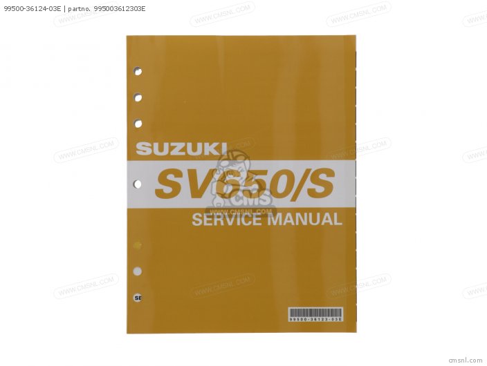 Suzuki S.M. SV650/S 2003-2009 995003612303E