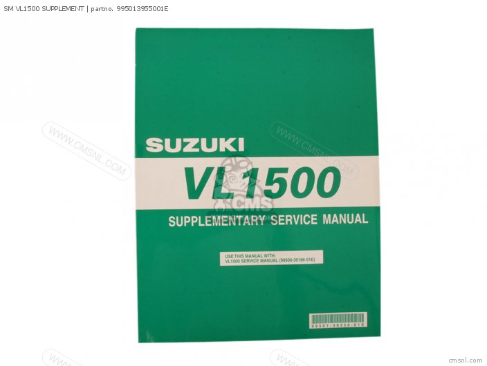 Suzuki SM VL1500 SUPPLEMENT 995013955001E