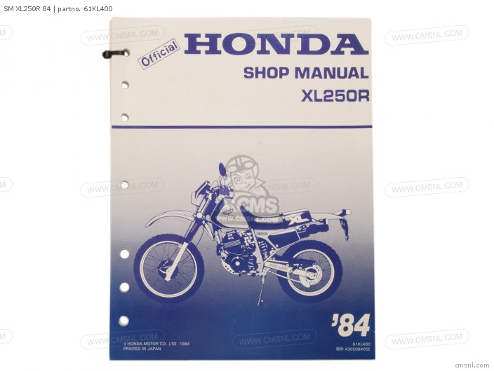 Honda SM XL250R 84 61KL400