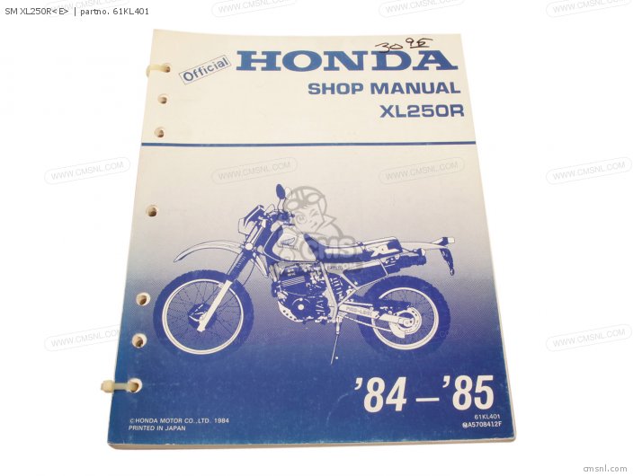 Honda SM XL250RE 61KL401 Honda SM XL250RE 61KL401