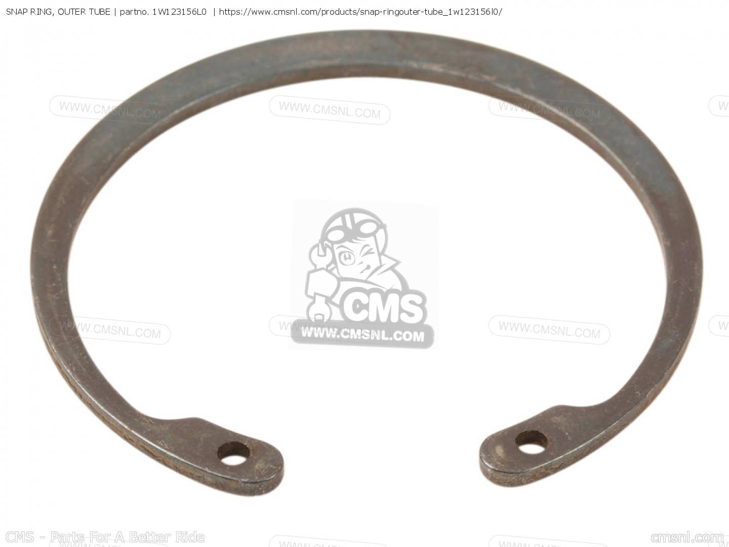 SNAP RING, OUTER TUBE for XT500 1980 DUAL PURPOSE USA order at CMSNL