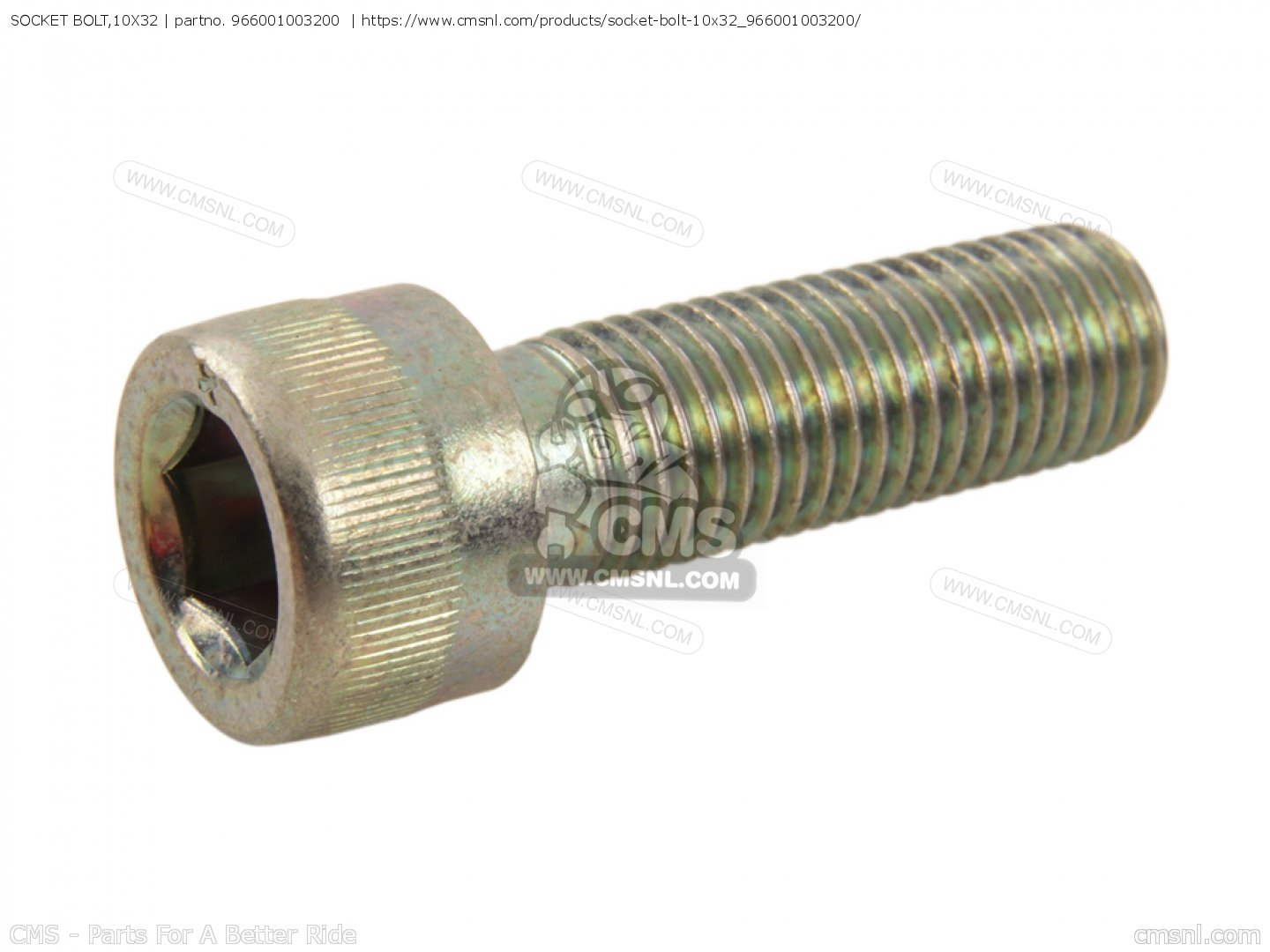 Socket Bolt,10x32 For Vtx1300s 2005 (5) Usa - Order At Cmsnl