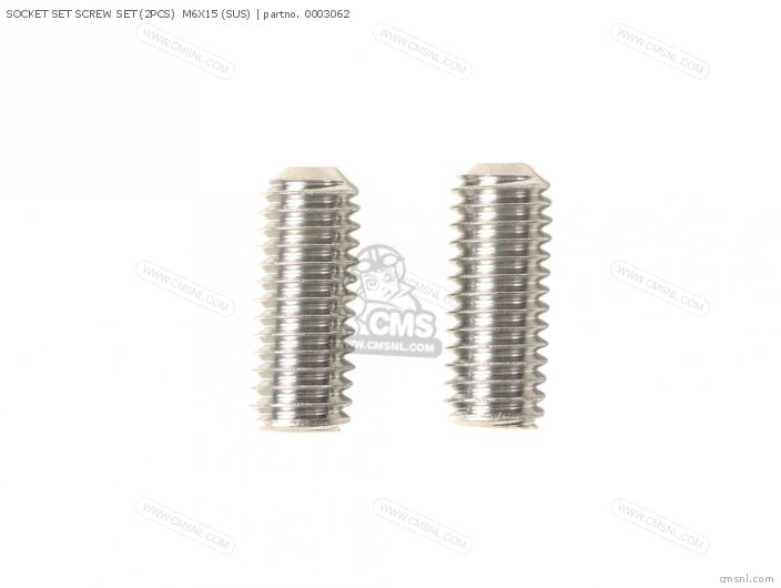 Takegawa SOCKET SET SCREW SET (2PCS)  M6X15 (SUS) 0003062