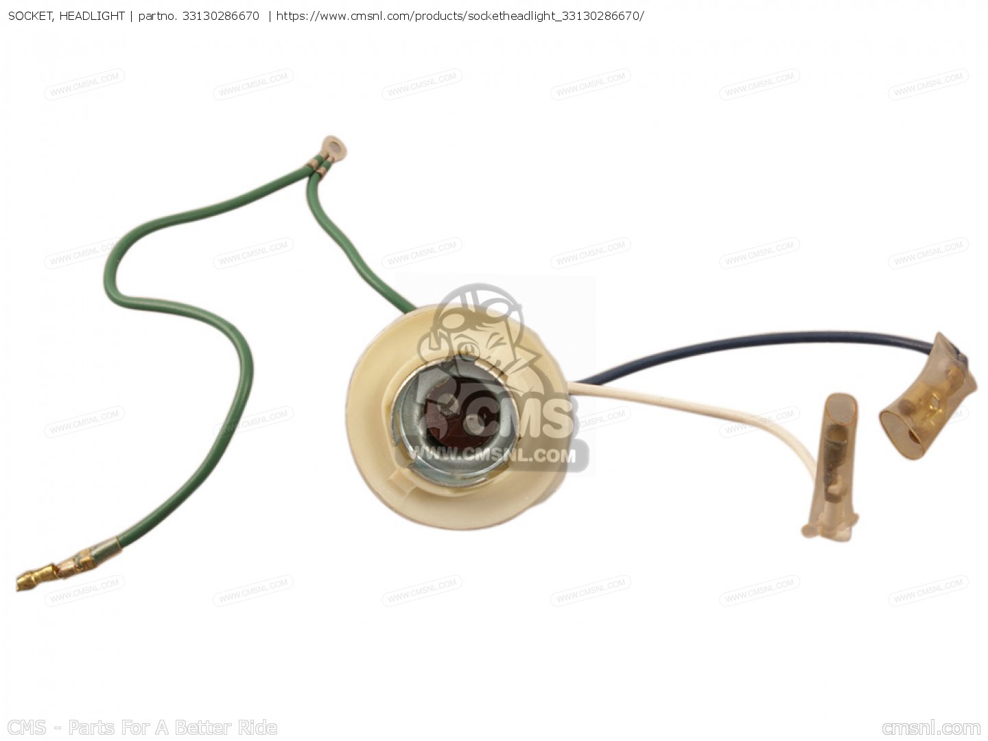 SOCKET, HEADLIGHT for CL350 SCRAMBLER 1968 K0 USA order at CMSNL