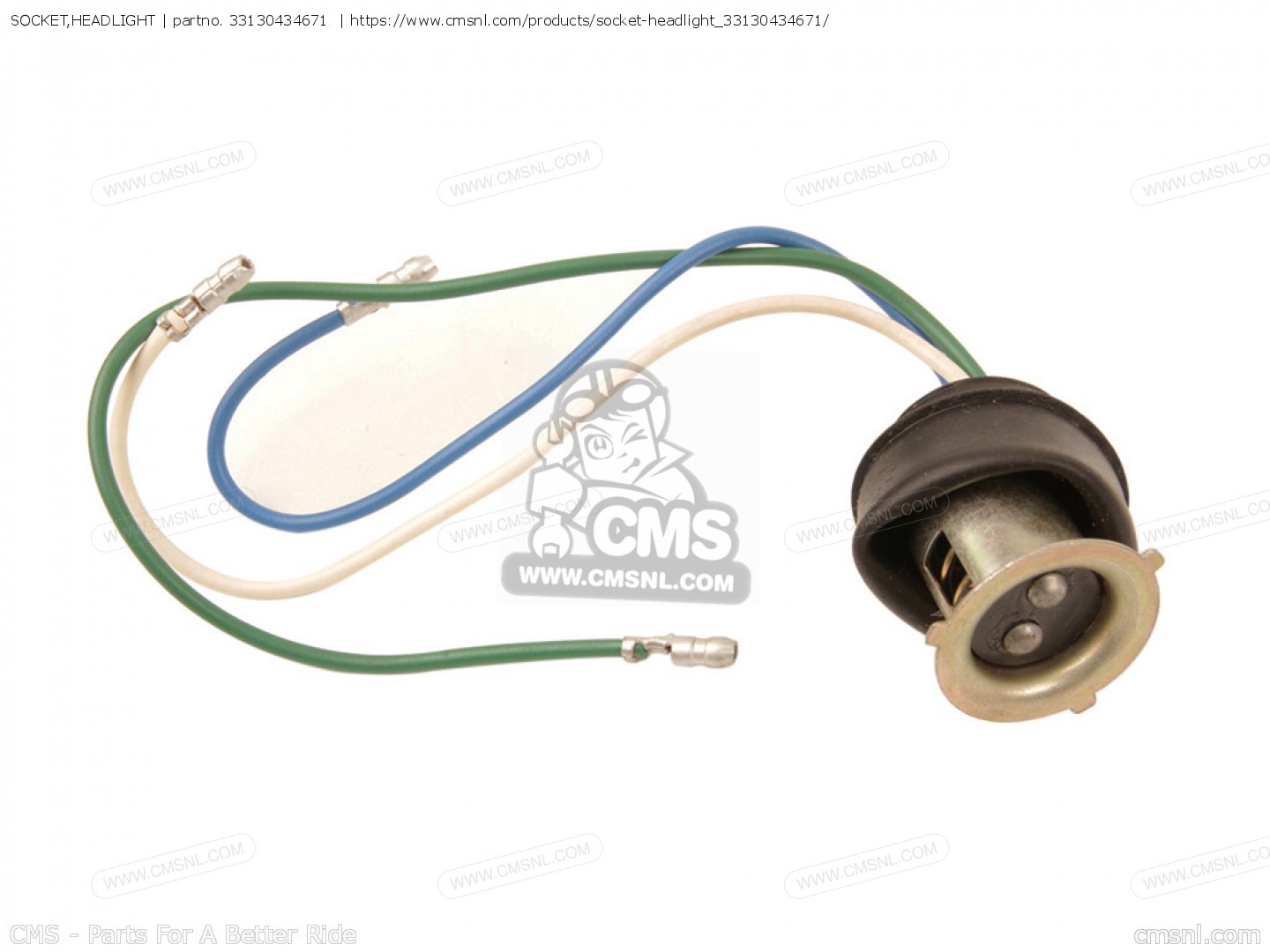 SOCKET,HEADLIGHT for XR200R 1982 (C) USA order at CMSNL