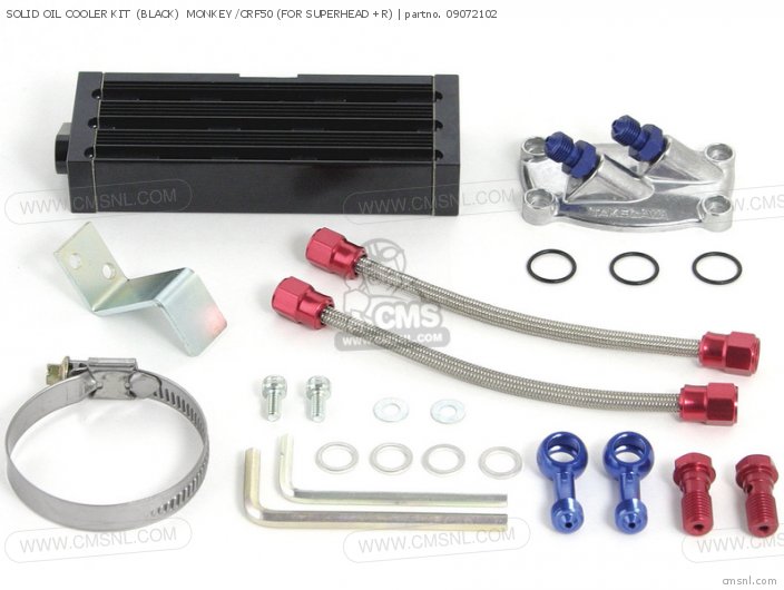 Takegawa SOLID OIL COOLER KIT  (BLACK)  MONKEY /CRF50 (FOR SUPERHEAD +R) 09072102