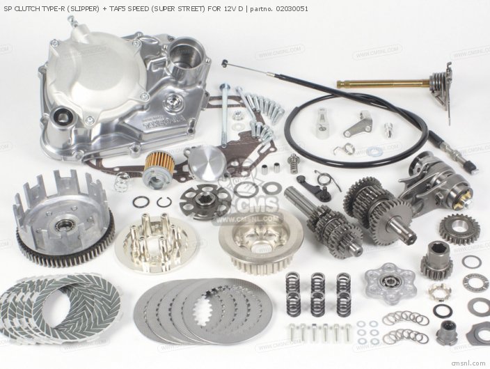 Takegawa SP CLUTCH TYPE-R (SLIPPER) + TAF5 SPEED (SUPER STREET) FOR 12V D 02030051 Takegawa SP CLUTCH TYPE-R (SLIPPER) + TAF5 SPEED (SUPER STREET) FOR 12V D 02030051