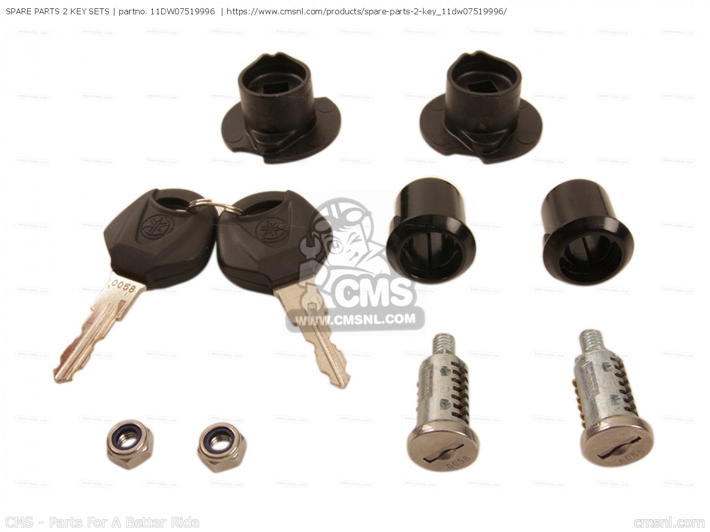 11DW07519996: SPARE PARTS 2 KEY SETS Yamaha - buy the 11D-W0751-99-96 ...