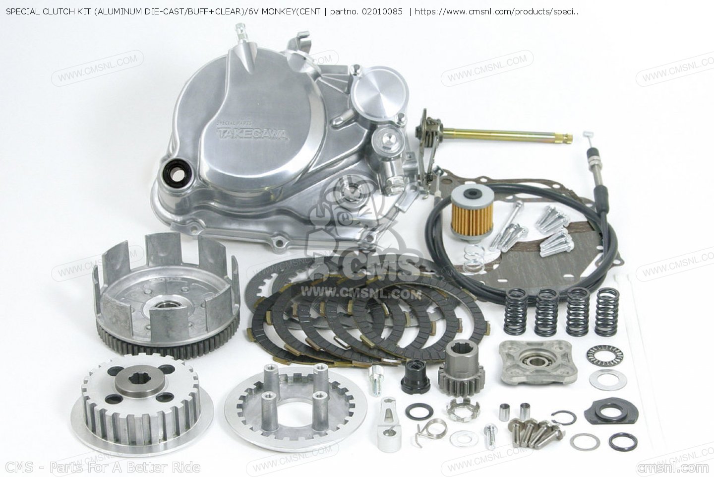 02010085: Special Clutch Kit (aluminum Die-cast/buff+clear)/6v 