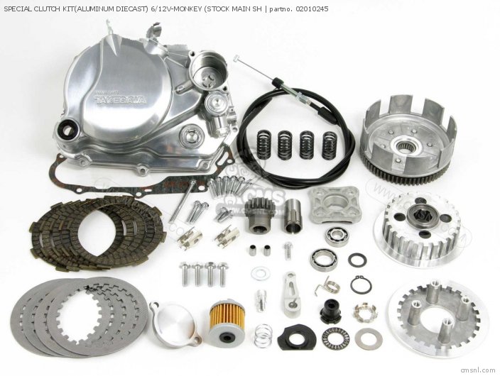 Takegawa SPECIAL CLUTCH KIT(ALUMINUM DIECAST) 6/12V-MONKEY (STOCK MAIN SH 02010245