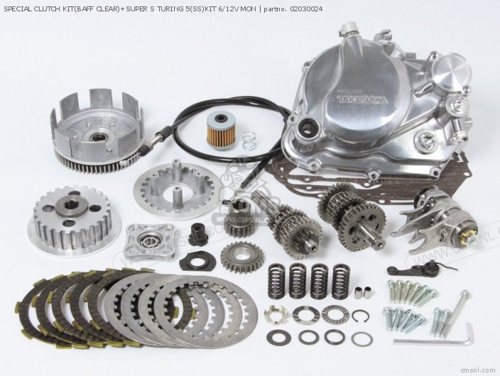 Takegawa SPECIAL CLUTCH KIT(BAFF CLEAR)+SUPER S TURING 5(SS)KIT 6/12V MON 02030024