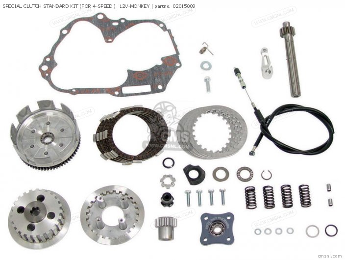 Takegawa SPECIAL CLUTCH STANDARD KIT (FOR 4-SPEED )  12V-MONKEY 02015009