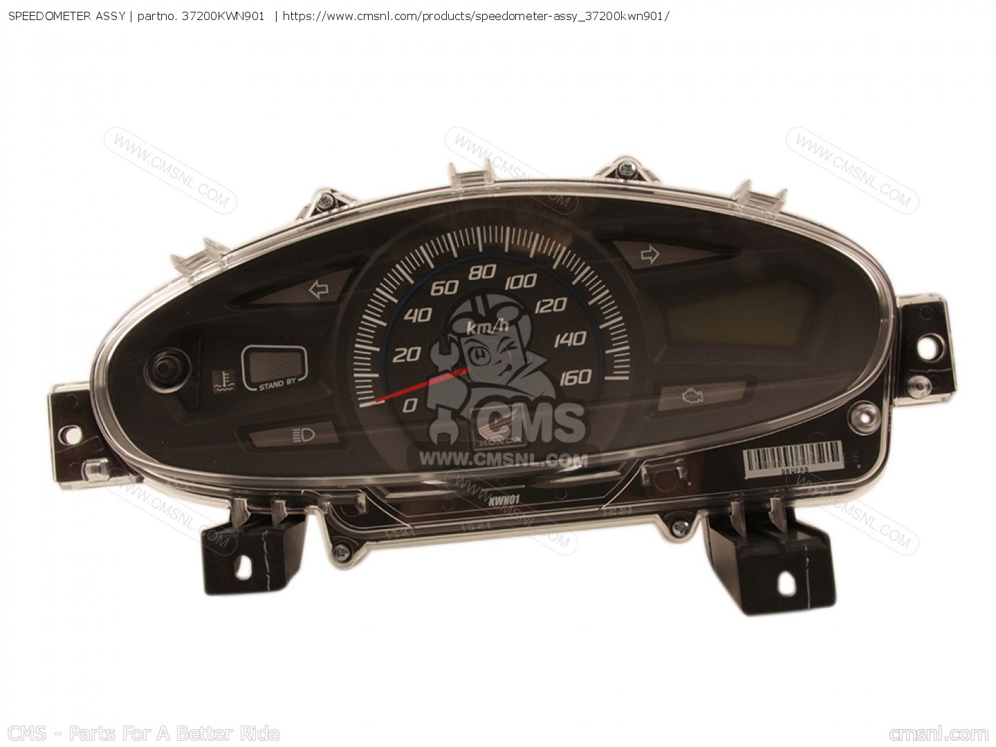 37200KWN901: Speedometer Assy Honda - buy the 37200-KWN-901 at CMSNL