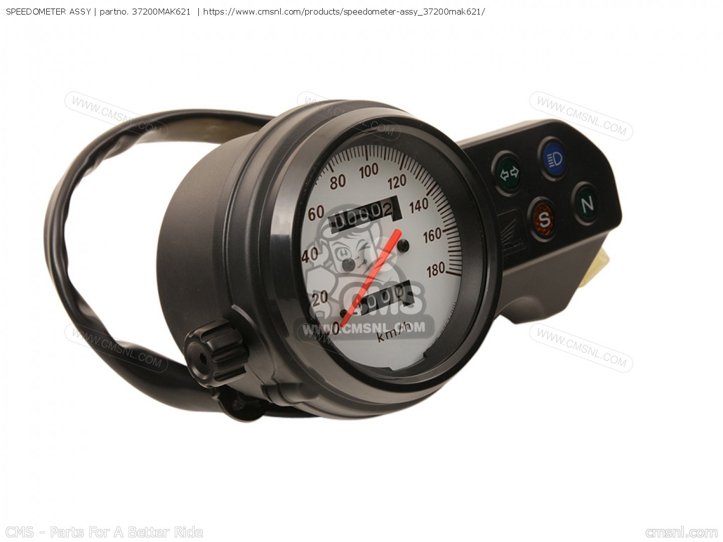 SPEEDOMETER ASSY for SLR650 VIGOR 1997 (V) GERMANY / KPH 34P - order at ...