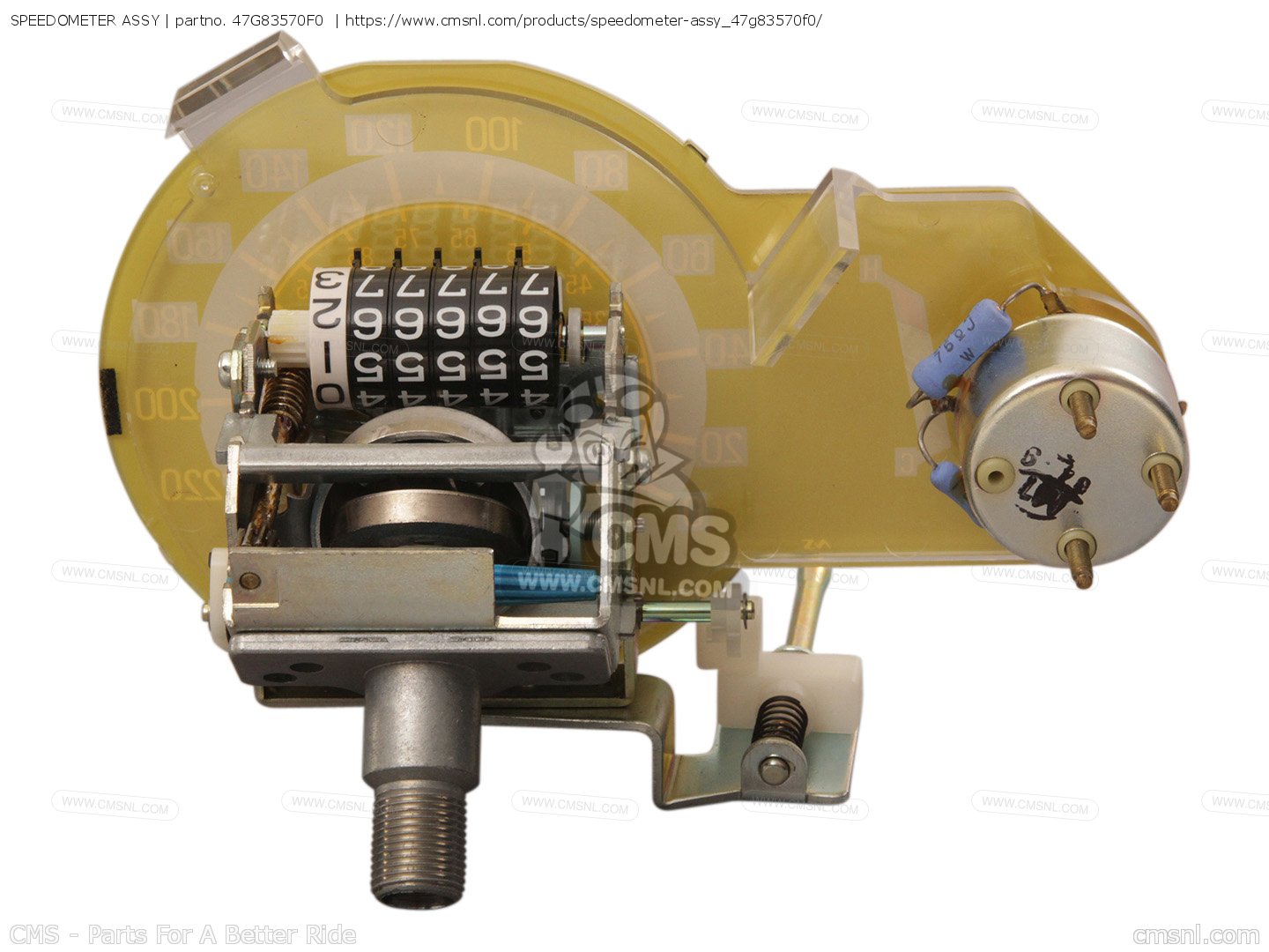 Speedometer47 47G83570F0: SPEEDOMETER ASSY Yamaha - buy the 47G-83570-F0-00 at CMSNL