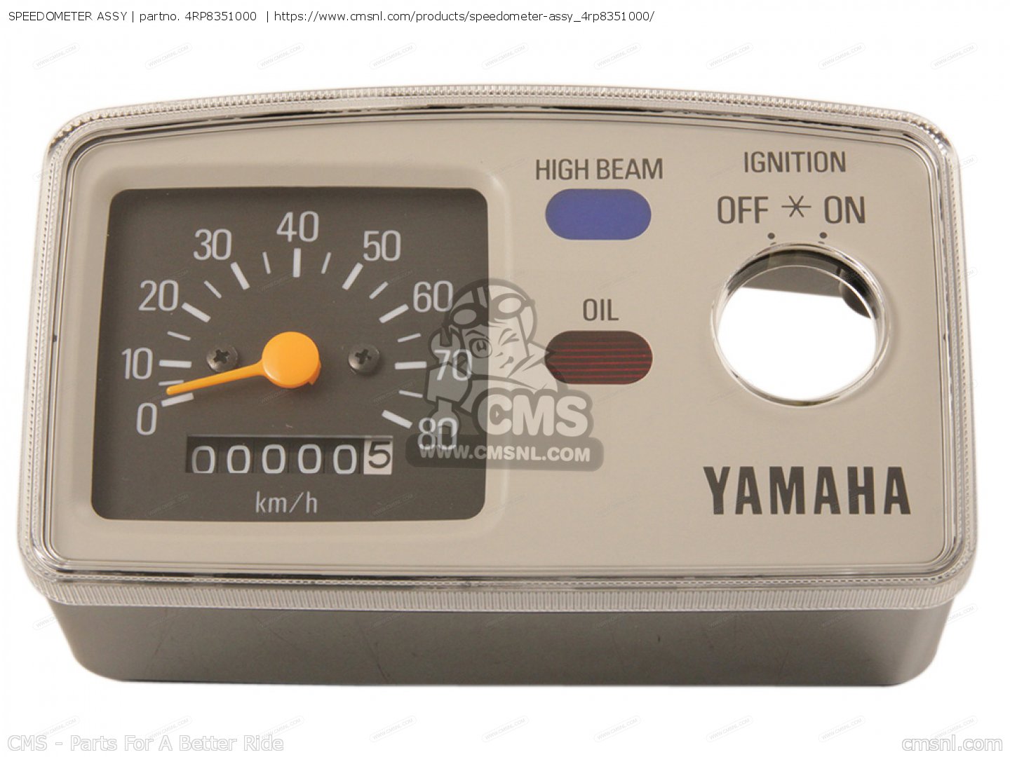 4RP8351000: SPEEDOMETER ASSY Yamaha - buy the 4RP-83510-00